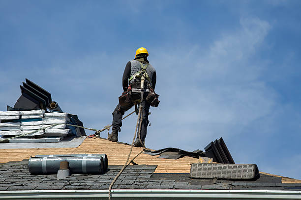 Professional Metal Roofing technician working in Maine, NY
